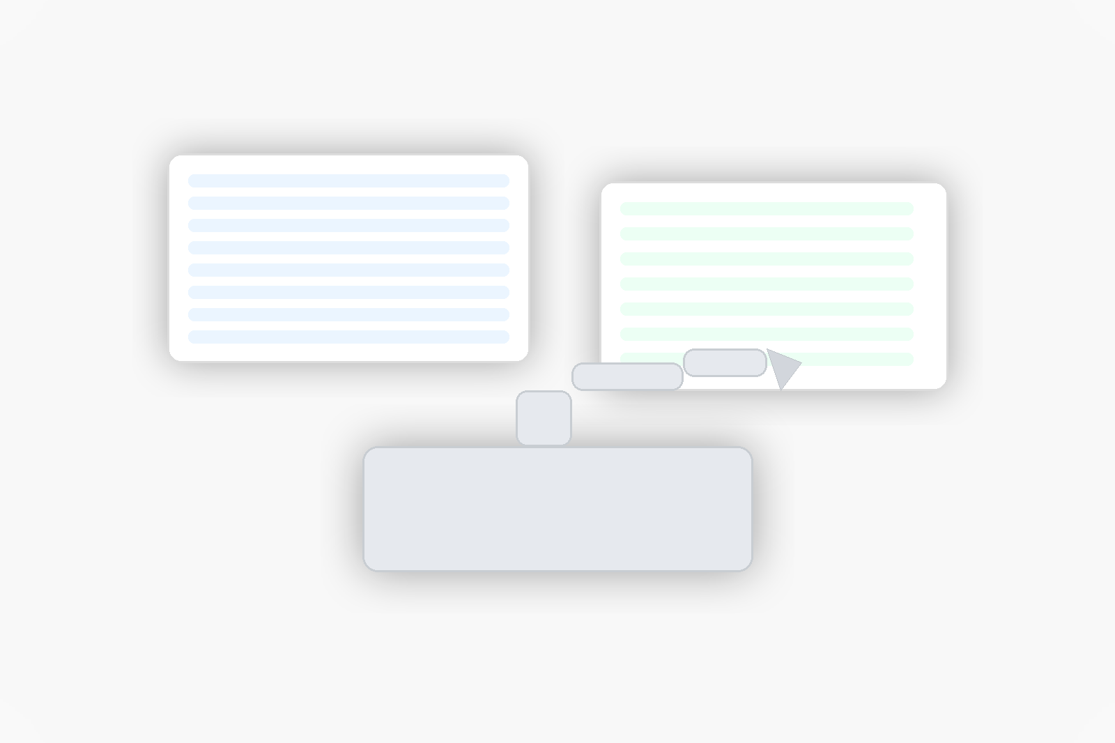 Ateliefoto: robotarm en kode‑skerms